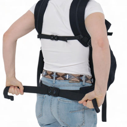 Weego TWIN - The original baby carrier for twins right after birth (from 1,800 grams) - easy to use, ergonomic, OEKO-TEX 100 - Model "Simply Black"