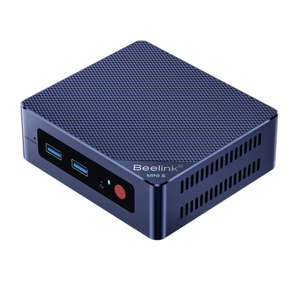 Beelink Mini S12 Mini PC, Alder Lake-N N95 (4C/4T, up to 3.4 GHz) 16GB DDR4 RAM 500GB M.2 2280 SSD, Mini Desktop Computer 4K 60Hz Dual HDMI, WiFi5, Bluetooth 4.2, Gigabit Ethernet