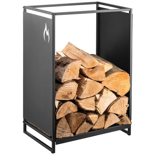 Kos Design Indoor Firewood Rack - Perfectly organized wood storage: Woodshed for firewood, firewood rack, fireplace wood storage, metal firewood rack, and efficient wood storage solutions.