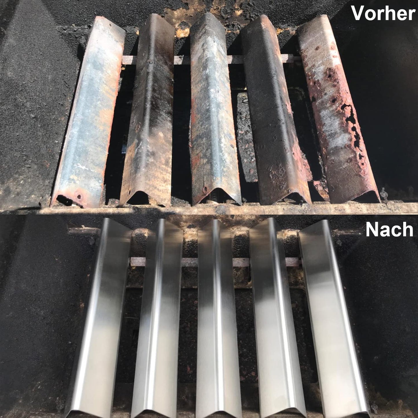 Vnierxful 7636 Stainless Steel Flavorizer Bars for Weber Spirit I & II 300 Series, Spirit E310, E320, E330, S310, S320, S330, 38.9CM Heat Plate, Grill Replacement Parts Flavorizer Bars for Weber Spirit