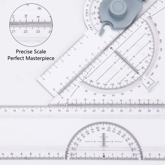A3 drawing board, Preciva A3 drafting table with accessories 51 x 36.5 CM A3 drawing board in metric system.