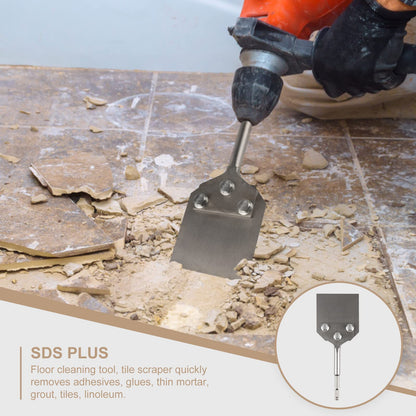 CPROSP SDS-Plus Spatula Chisel Tile Chisel 250x100mm, for removing floor coverings and coatings in conjunction with demolition tools.