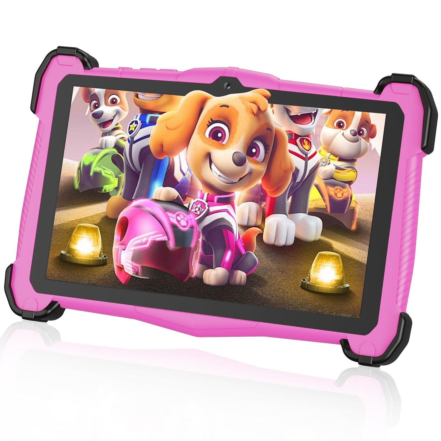 EagleSoar Kids Tablet 10 Inch, Android 14 with Octa-Core Processor for Kids Ages 3-12, 10GB RAM + 64GB ROM, with Educational Software and Parental Control (Pink)
