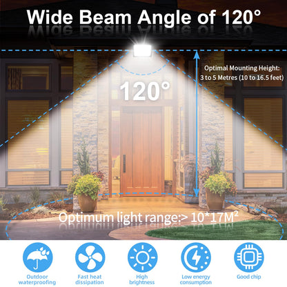 300W LED floodlight outdoor, super bright 30000LM LED spotlight outdoor, 6500K cool white floodlight IP66 waterproof outdoor light floodlight for backyard garage hallway garden hotel