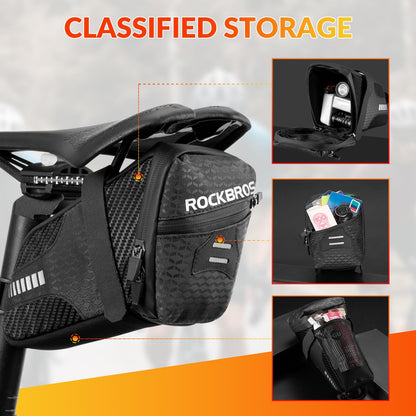 ROCKBROS bike seat bag for MTB road bike folding bike approx. 1.5L