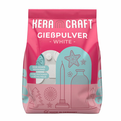 Keracraft Casting Powder white 4.5kg - White casting powder for creative projects.