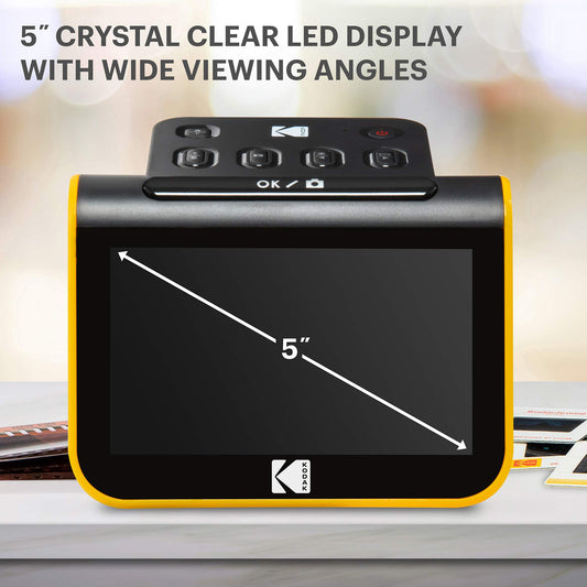 KODAK Slide N SCAN Film and Slide Scanner with 5-inch LCD Screen, Black