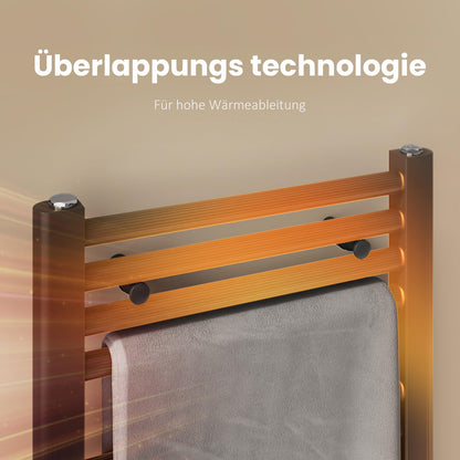 EMKE bathroom radiator 1000x400 mm, towel radiator with middle connection. Towel holder, towel warmer, towel dryer, bathroom radiator, towel heating in anthracite 356W.