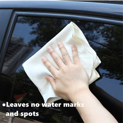 Turnart Car Cleaning Cloth Chamois Leather 90x60 cm Car Leather Towels made of genuine leather (90 x 60 cm)