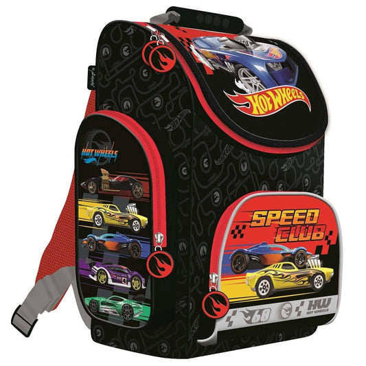 Familando Hot Wheels school backpack for 1st grade boys and girls · ergonomic satchel · school bag set