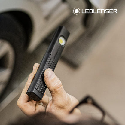 Ledlenser W4R work flashlight LED workshop | automotive lamp 220 lumens | LED construction lamp with battery | 9 hours of light output | workshop lamp | lamp for work | rechargeable work light | 90 meter beam range
