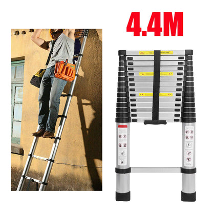 Multipurpose ladder 4.4m telescopic ladder aluminum folding ladder Non-slip Extendable Sturdy Step ladder 150 kg/330 lbs capacity