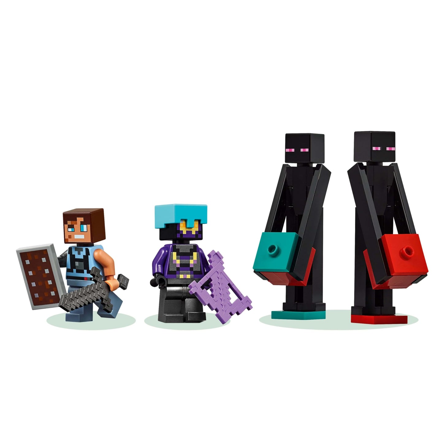 LEGO Minecraft 2in1 The Enderman Tower - Modular Gaming Toy - Can be built into 2 fortresses - With 4 collectible minifigures - Gamer gift for boys and girls aged 9 and up - 21279