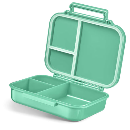 My Vesperbox - MINI BIA - Bento Box Kids - NEW MODEL - more compact and lightweight - Leak-proof & BPA Free - Lunchbox - Snackbox - for preschool and school (Turquoise)
