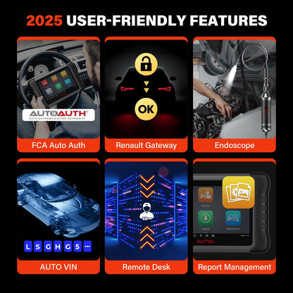 Autel MaxiCOM MK808S-OBD2 Diagnostic Tool, 2024 Bidirectional Tool Updated from MaxiCheck MX808 MK808, 28+ Services, Active Test, All System Diagnostics, Injector Coding/EPB/BMS/SAS/TPMS/AutoVIN/ABS