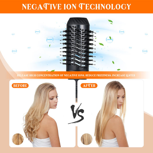 Airstyler set, 6 in 1 hot air brush set, hairstyler styling brushes with hair dryer round brush hair dryer airflow multifunctional hair styling for drying, volumizing, smoothing, straight hair 2024 upgrade.