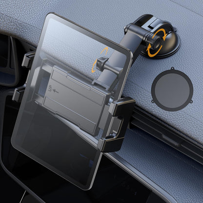OHLPRO Tablet Holder for Car Dashboard & Windshield,360° Rotating iPad Car Mount, Strong Suction Cup Tablet Holder compatible with 5-13" Phones, iPads, and more.