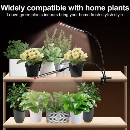FRGROW LED Plant Lamp 18W, Full Spectrum Plant Light for indoor plants, Plant Light, Growth Lamp for plants vegetables, Precise Timer Plant Lamps Focus Function