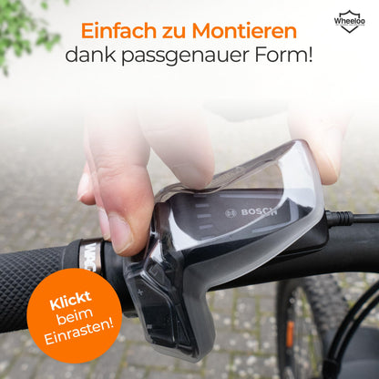WHEELOO 2 pack clear protective covers for Bosch LED Remote & Kiox 300 E-bike display. Water resistant cover for E-bike display, keeps it safe from rain.	E-bike accessory for protection while cycling in bad weather.