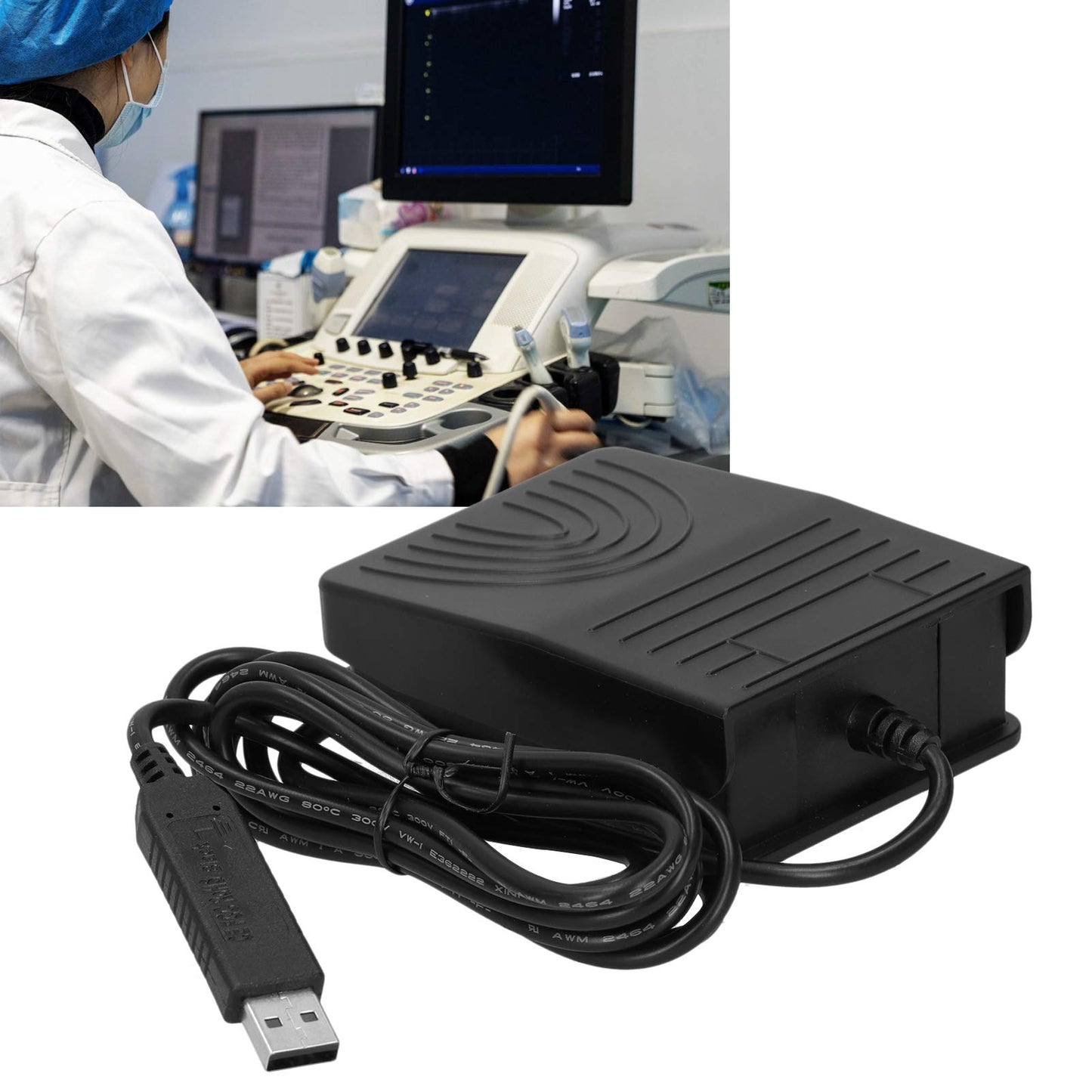 USB foot switch Portable professional gaming control foot switch ABS foot pedal for computer