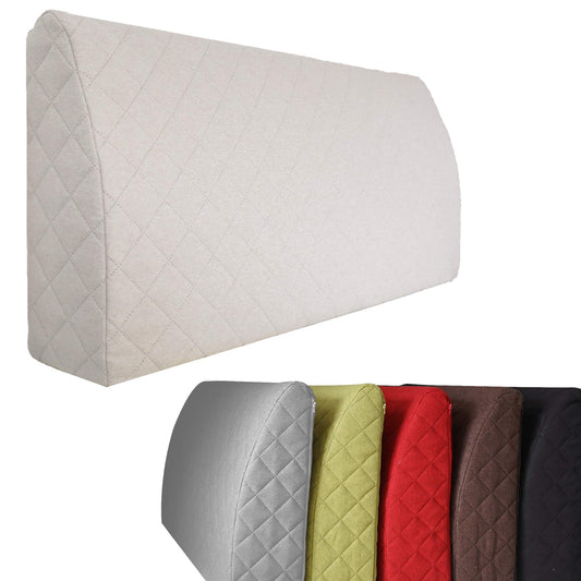 Sabeatex - Backrest 90x45 cm - Comfortable back cushion for bed, sofa, or pallet furniture. Versatile back support pillow with removable cover. Ideal back support as a reading pillow. Beige color.