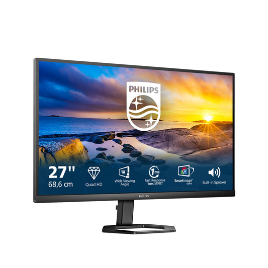 Philips 27E1N5500LA - 27-inch QHD Monitor, speakers, height-adjustable (2560x1440, 75 Hz, DisplayPort, HDMI) black