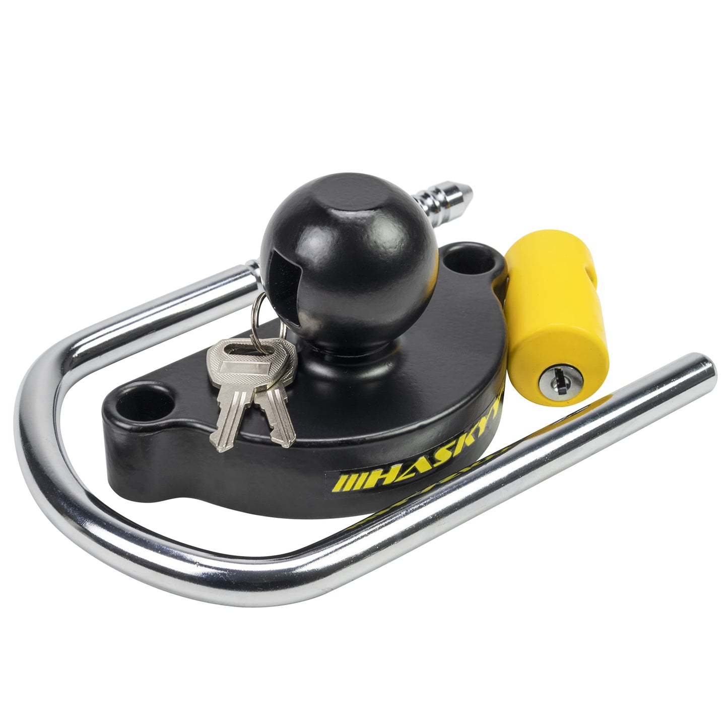 HASKYY trailer lock trailer balllock theft protection trailer security towing lock high-performance steel aluminum alloy base caravan protection