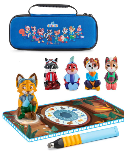 Edurino Bundle | 5 exciting learning games | Ages 4-8 | Reading & Writing, Numbers, First English, Logical Thinking, Creativity including pen & pencil case