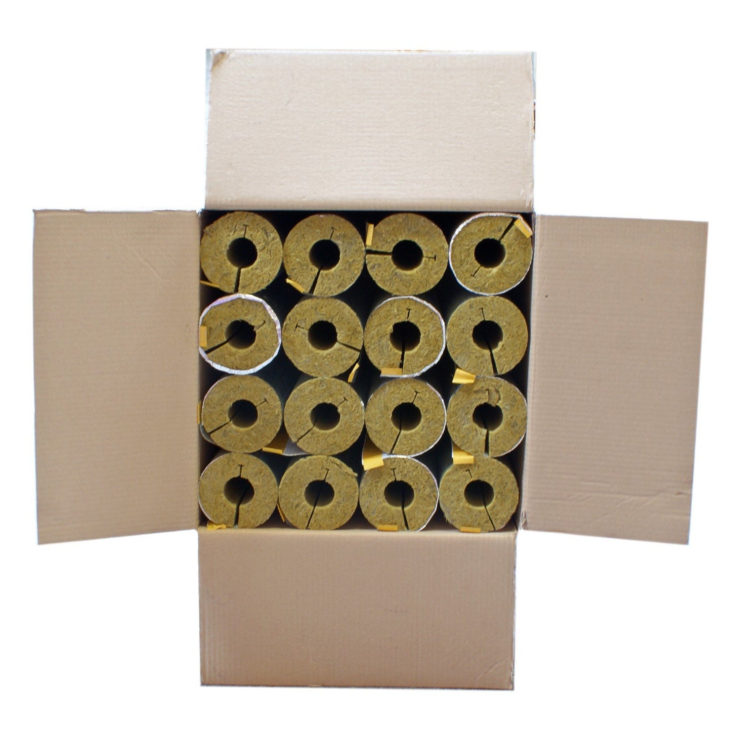 Austroflex 20m stone wool pipe shell with aluminum facing 28mm x 30mm pipe insulation