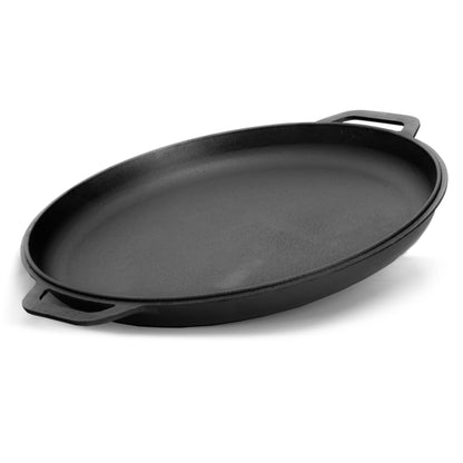 4BIG.fun Cast Iron Kazan 8 L Swivel Pot Kasan with Lid Frying Pan Wok Pan Grill Camping Pot Kettle Asia Wok Traditional Cast Pot Grill Wok