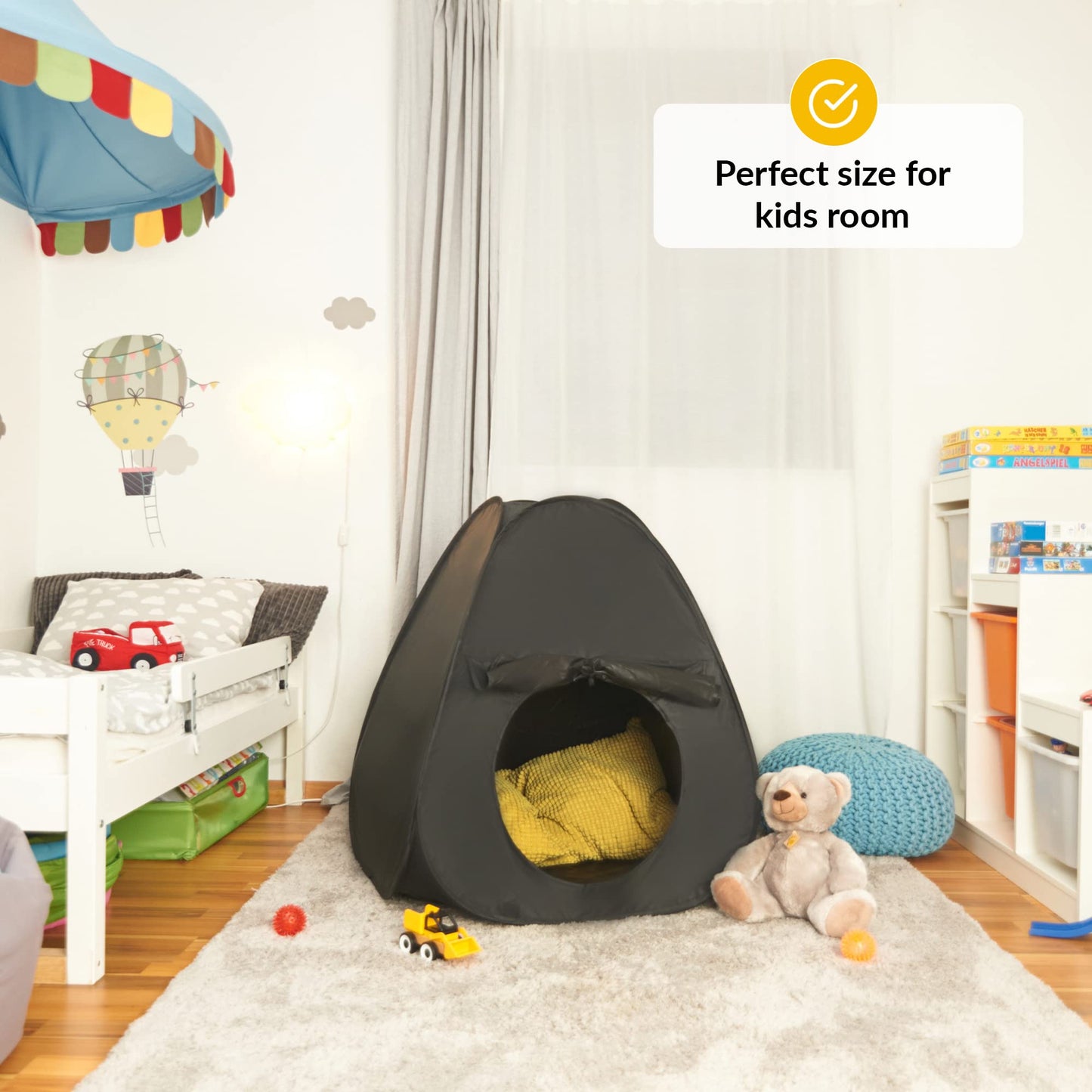 Sensory tent for children to play and relax | Aid for autism, SPD, anxieties, lack of concentration | Sensory Tent Mini | for home or school | Single