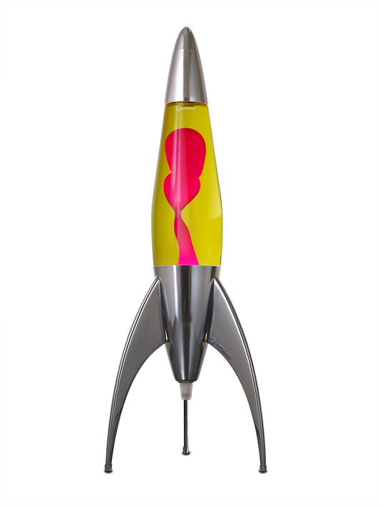 Mathmos Telstar Rocket Lava Lamp - Yellow/Red
