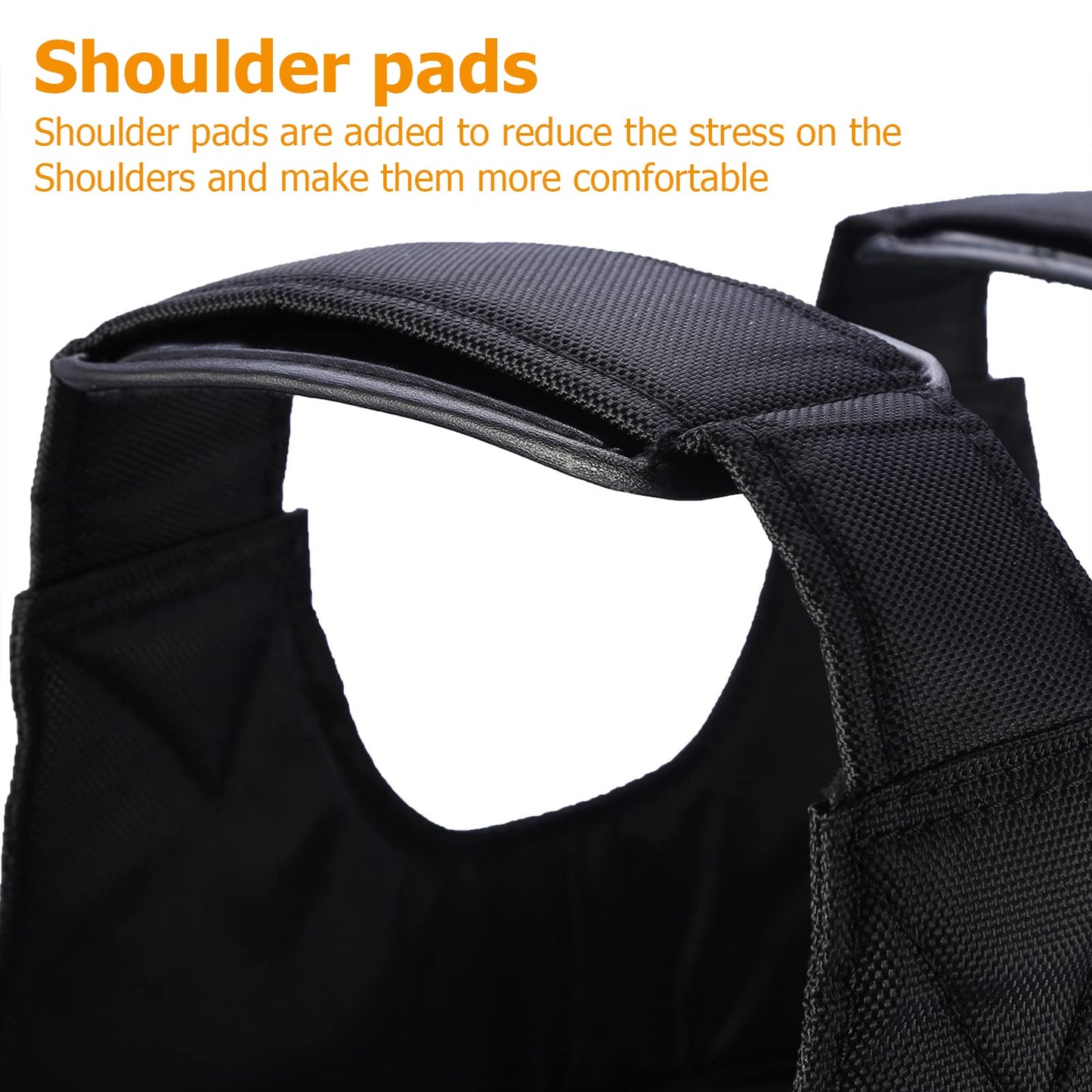 Weighted vest, 50kg training vest, running vest, adjustable weight vest, running jacket. Empty weight vest, heavy sand jacket for strength training, weight loss fitness training vest.