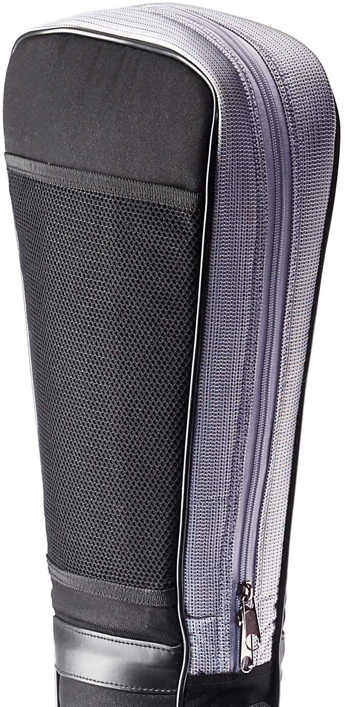 Golf bag/Pencil bag/Travel bag/Range bag/Pistol bag/Carry bag with integrated protective cover and exterior pocket in color: black - silver