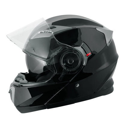 Helmet Flip-up helmet Inner sun visor Motorcycle helmet Modular Black S