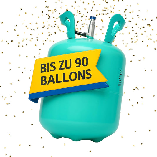Balloon gas [for 90 balloons] - Helium Balloon Gas for up to [90 balloons] - Balloon gas - Helium Gas Cylinder XXL including STAHLMANN® information sheet