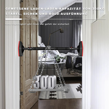 Bzavor pull-up bar for door frame 70-100cm set up quickly without screws no slipping pull-up bar with capacity for up to 300kg fitness equipment for home