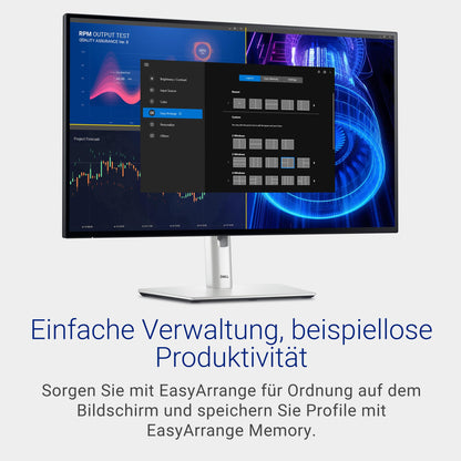 Dell U2724D UltraSharp 27-inch QHD (2560x1440) Monitor, 120Hz, IPS Black, 5ms, 98% DCI-P3, 2X USB-C, 2X DisplayPort, HDMI, 3X USB, 3-year warranty, Silver