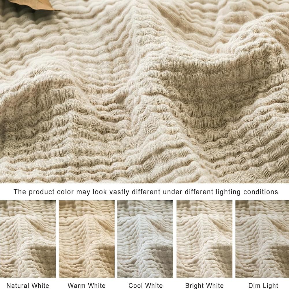 Vgpbphj Muslin Blanket, Summer Muslin Blanket 150 x 200, 100% Natural Muslin Blanket Lightweight Soft, Muslin Blanket for Adults as Cuddly Blanket, Bed, Couch Throw (Burgundy, Queen (150x200cm))