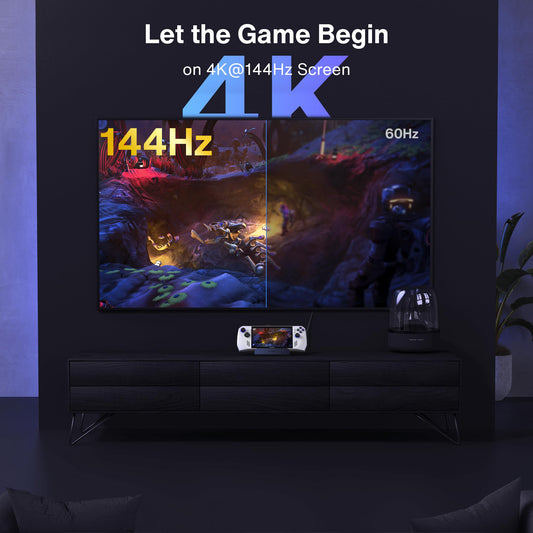 iVANKY 8-in-1 ROG Ally X Dock with HDMI 2.1 4K@144Hz, 1Gbps Ethernet, 3*USB-A 3.0, 100W USB-C charging, Docking Station compatible with ASUS ROG Alloy X/Lenovo Legion go/Valve Steam Deck OLED/MSI Claw