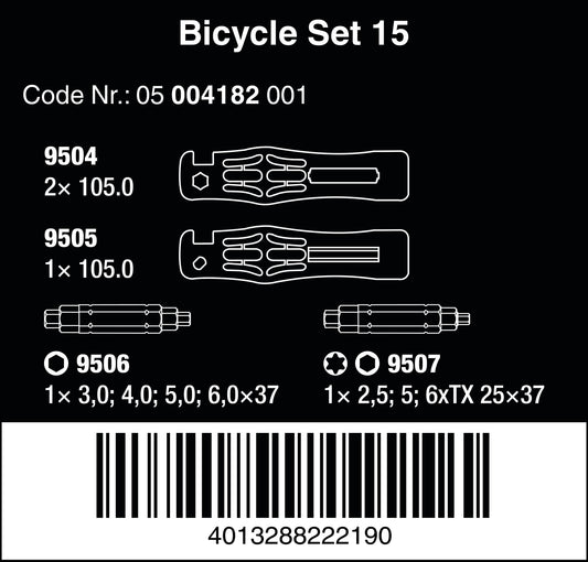 Wera 05004182001 Bicycle Set 15, tire lever set, 5 pieces