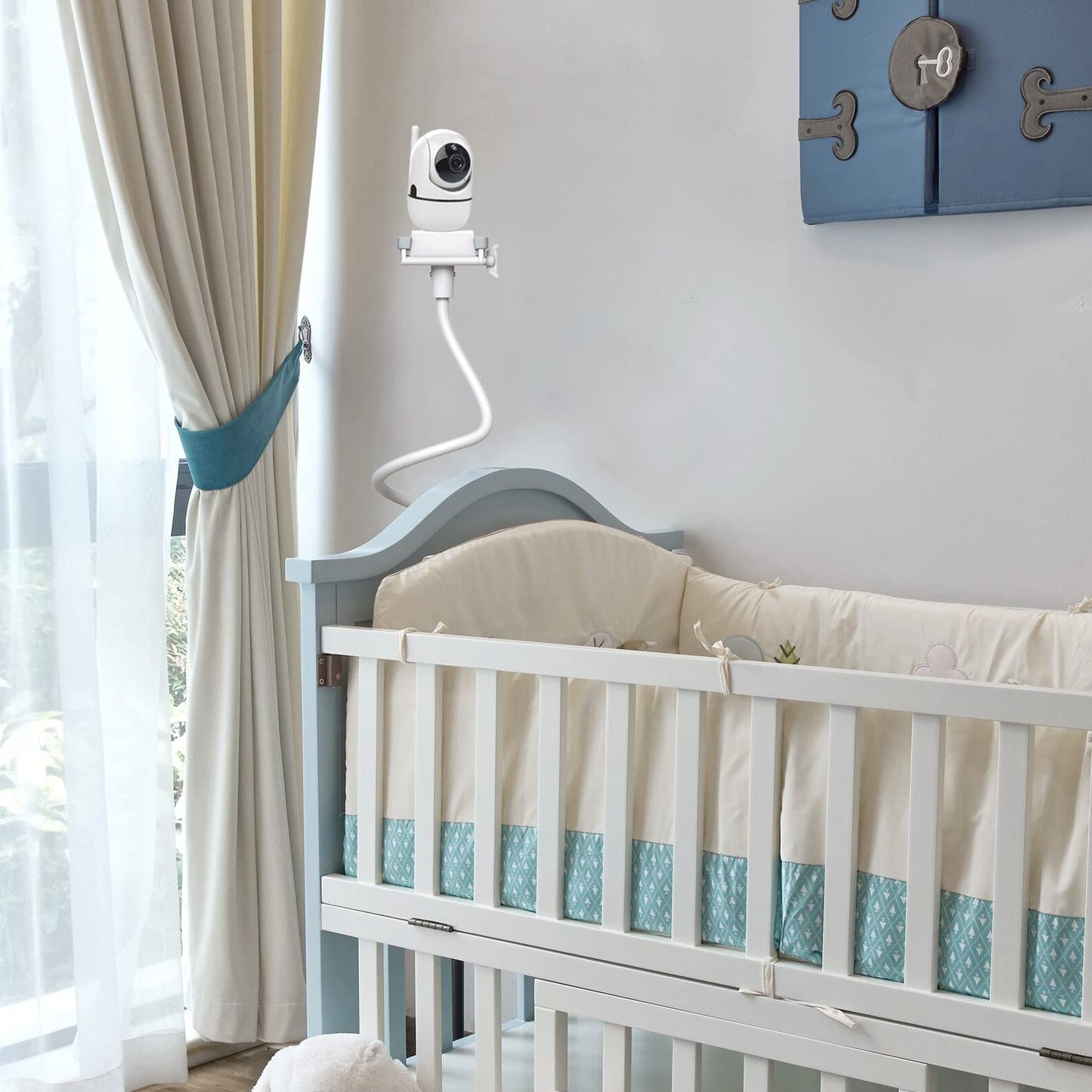 Derebir baby monitor holder camera mount compatible with Philips Avent/Momcozy/GHB/Hellobaby/Blemil/jeeber-VB805PR baby monitors.