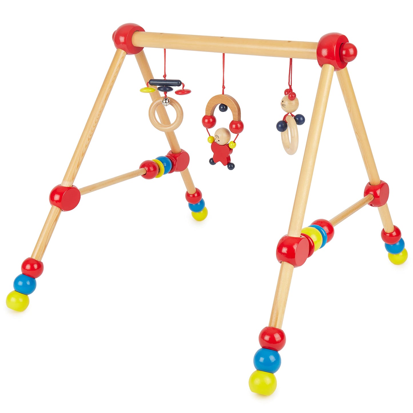 Bieco play gym adjustable height | Baby wooden play arch | Wooden baby play gym | Wooden play gym | Wooden baby mobile | Baby gym activity center | Wooden baby toy | Baby toy