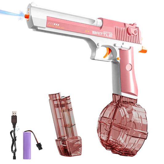 Maxee Electric Water Gun, Toy Water Guns with Light, One-Button Automatic Water Squirt Guns for Kids Adults Summer Pool Party Beach Outdoor
