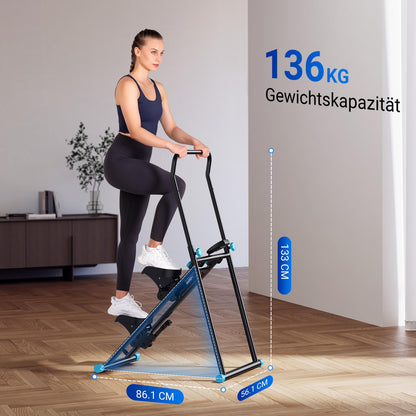 MERACH 2025 New Stair Stepper for Home Gym Exercise, Vertical Climber Machine for Full Body Workout, Compact Folding Cardio Exercise Climber with extended step range, adjustable handlebars & pedals.
