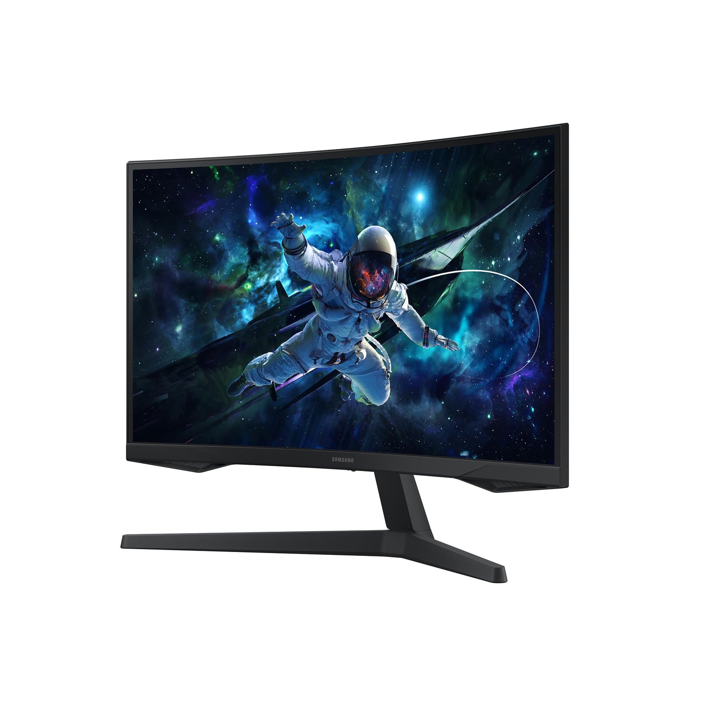 Samsung Odyssey G55C Curved Gaming Monitor, 27 inches, VA panel, 2560 x 1440 pixels, 1000R radius, HDR10, AMD FreeSync, 165 Hz refresh rate, 1ms response time (MPRT)
