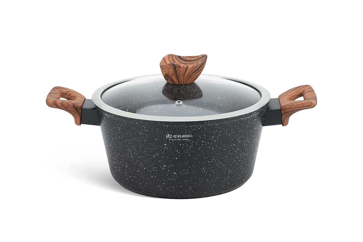EDENBERG 15-piece cookware set for induction cooktops. Coated pots and pans, induction pots set, suitable for induction cookware. Top quality cookware set for all your cooking needs.