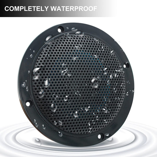 Herdio 4 inch ceiling speakers, waterproof recessed speakers, flush mount sound, compatible with Bluetooth.