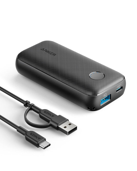 Anchor PowerCore 10000 Redux, 10000mAh power bank with USB-C Power Delivery (25W), external battery compatible with iPhone 12/11/Mini/Pro/Pro Max/XR/XS, Galaxy S21/S20, Pixel 3/3XL, iPad mini 5.