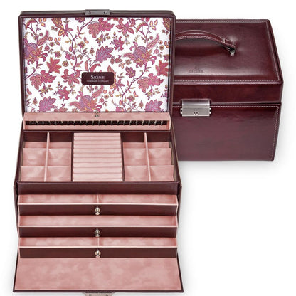 Jewelry box Jasmine florage/bordeaux